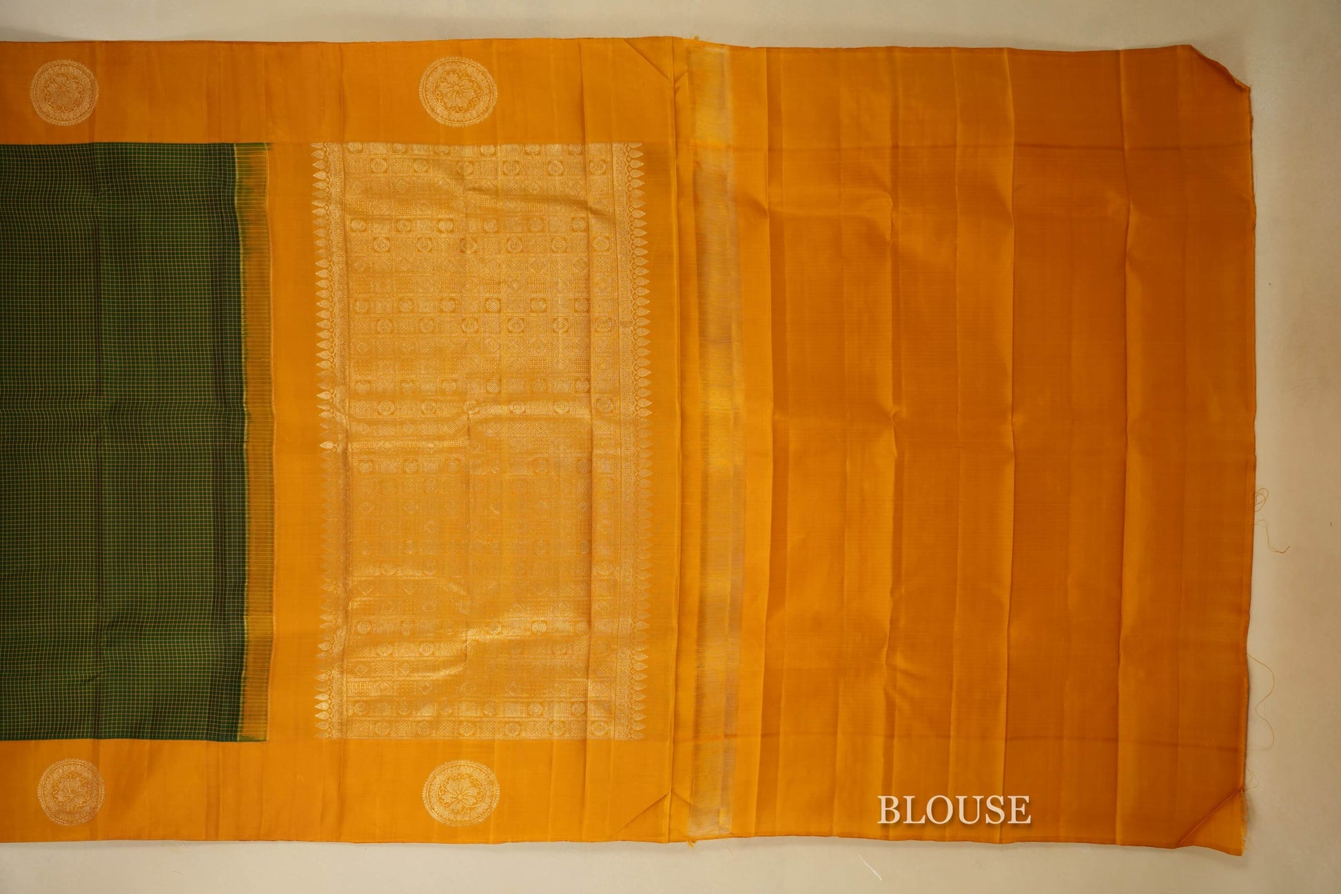 vintage kanjivaram silk saree blouse