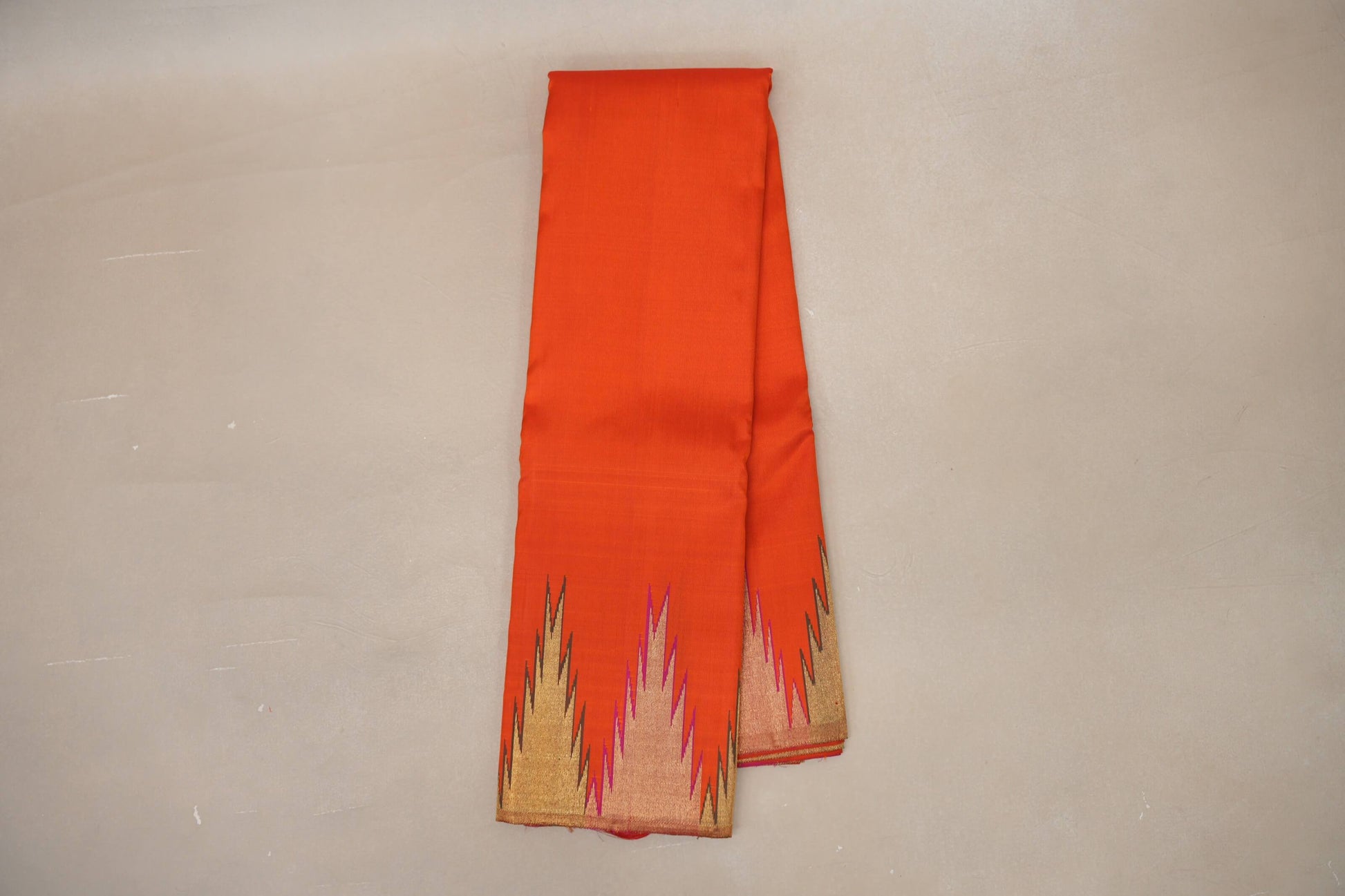 Orange Vintage Kanjivaram Silk Saree online