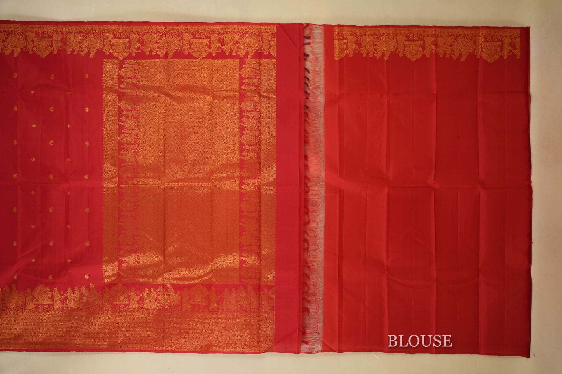vintage kanjivaram silk saree blouse