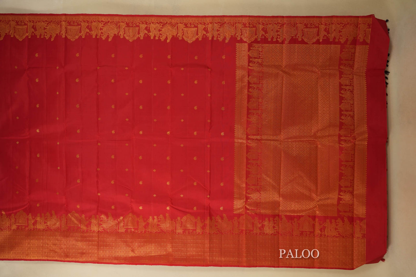 vintage kanjivaram silk saree paloo