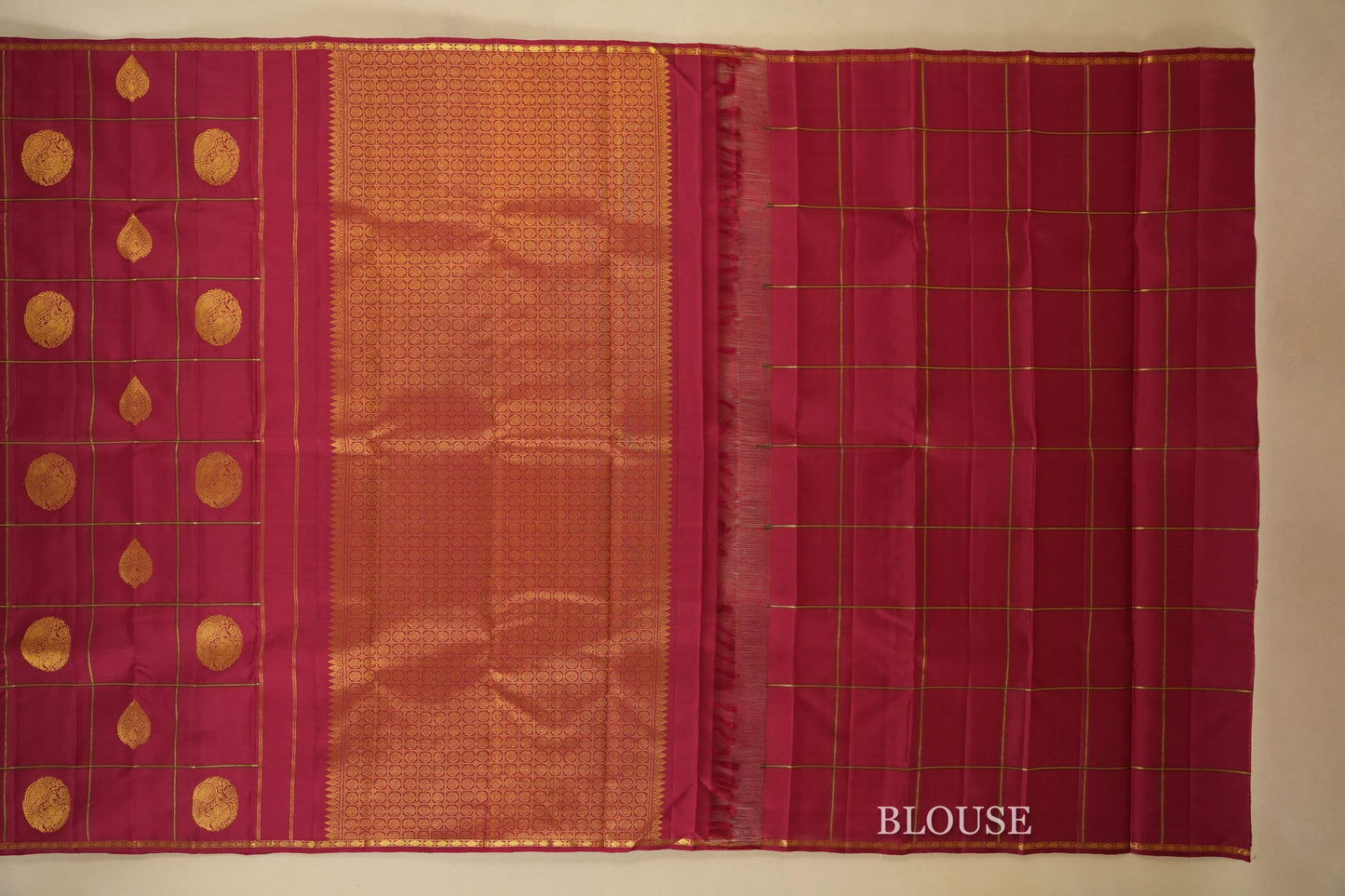 vintage kanjivaram silk saree blouse