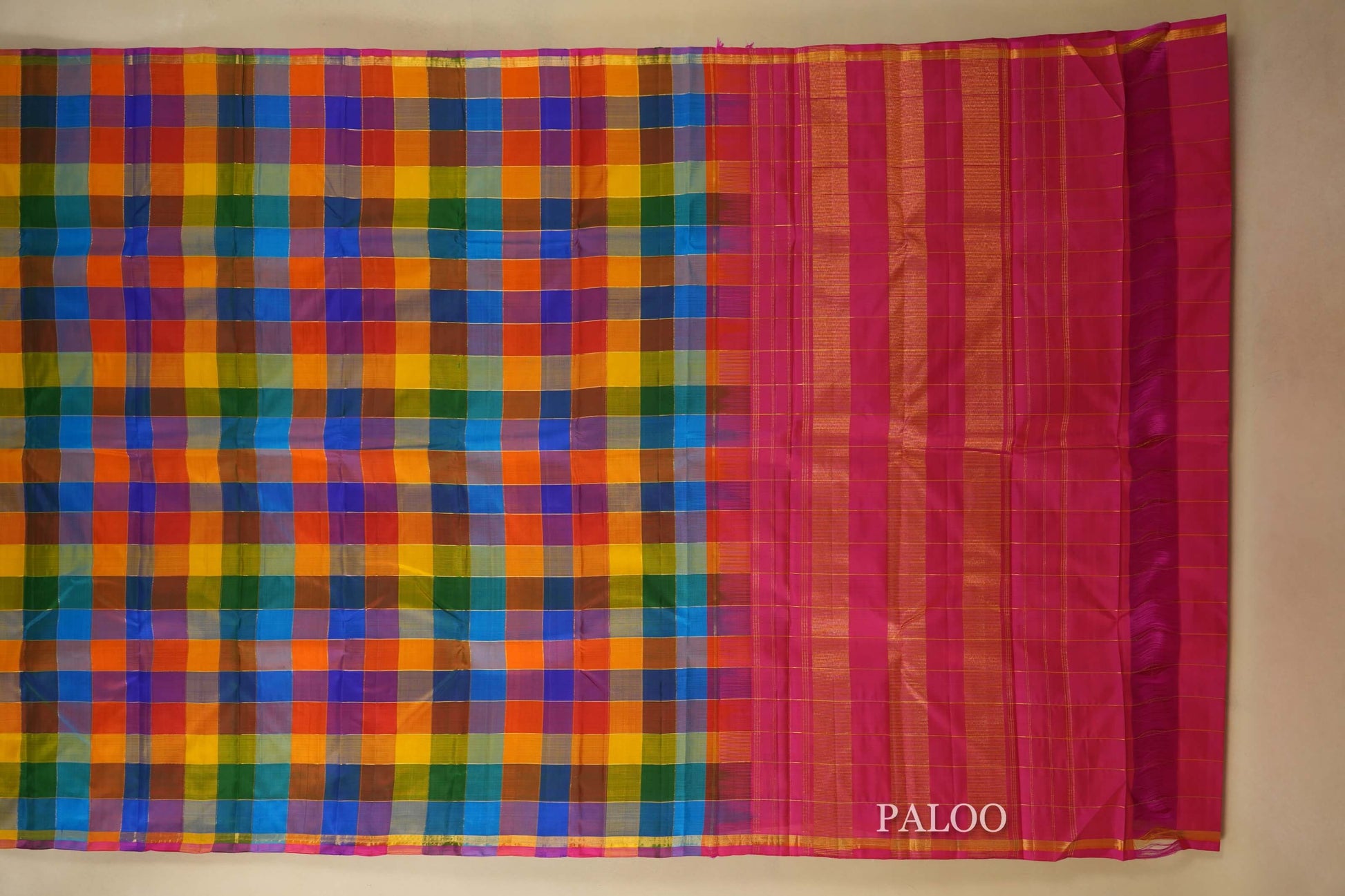 vintage kanjivaram silk saree paloo