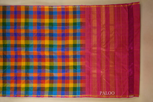 vintage kanjivaram silk saree paloo