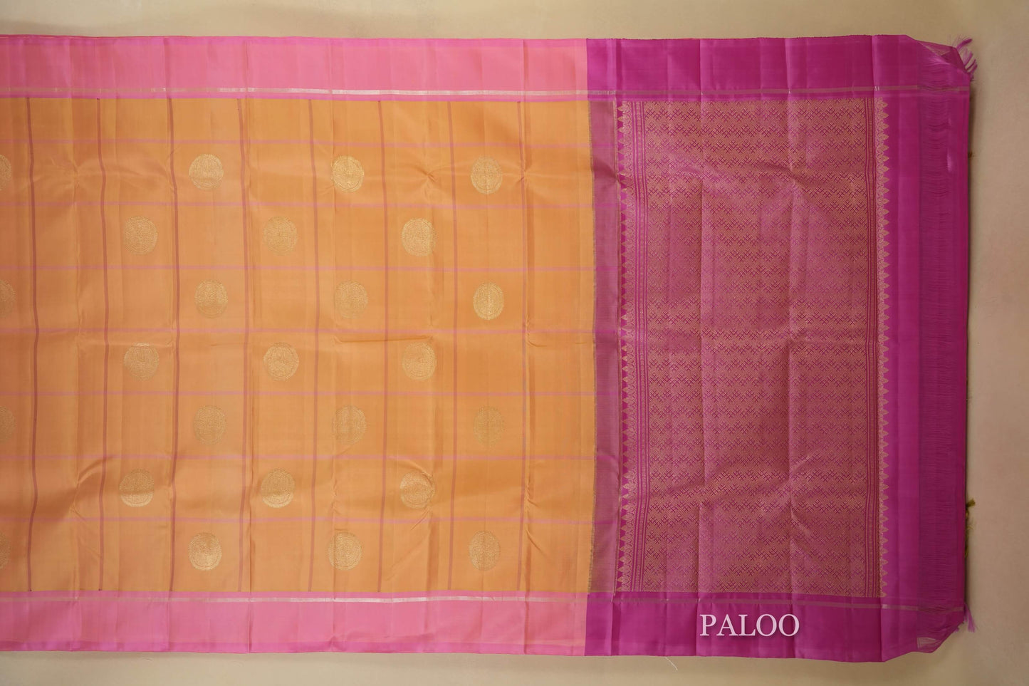 vintage kanjivaram silk saree paloo