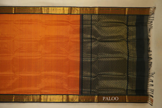vintage silk cotton saree paloo