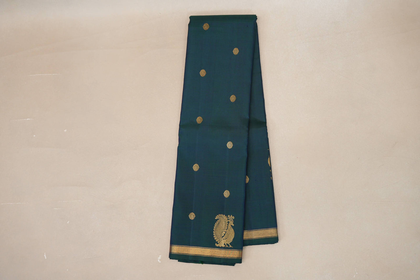 Peacock Green Vintage Kanjivaram Silk Saree  online