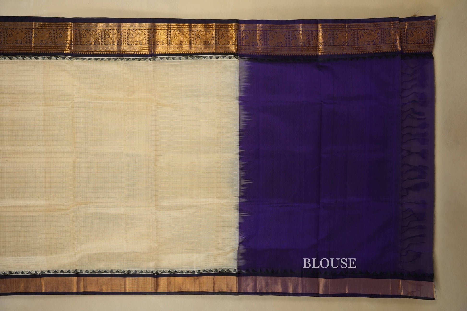 vintage silk cotton saree blouse