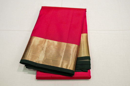 Pink kanchipuram silk saree