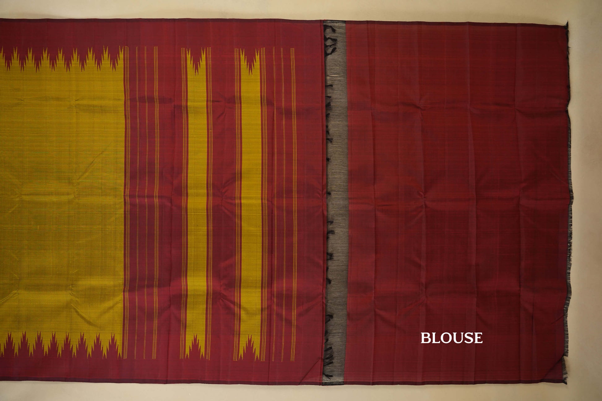 vintage kanjivaram silk saree blouse