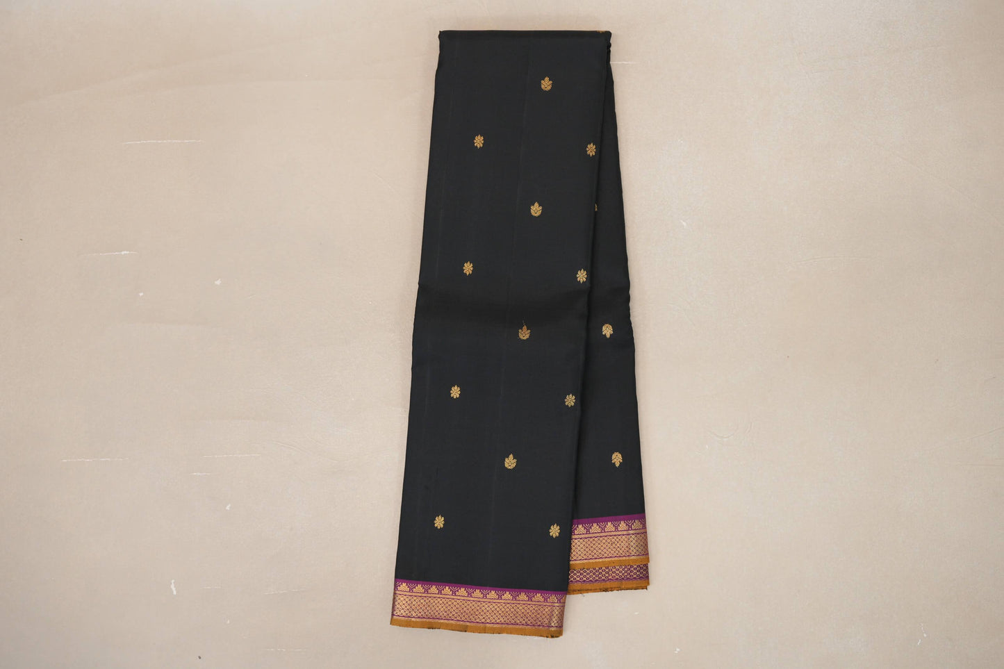 Black Vintage Kanjivaram Silk Saree online