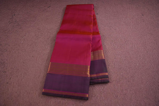 Plain kanchipuram silk saree