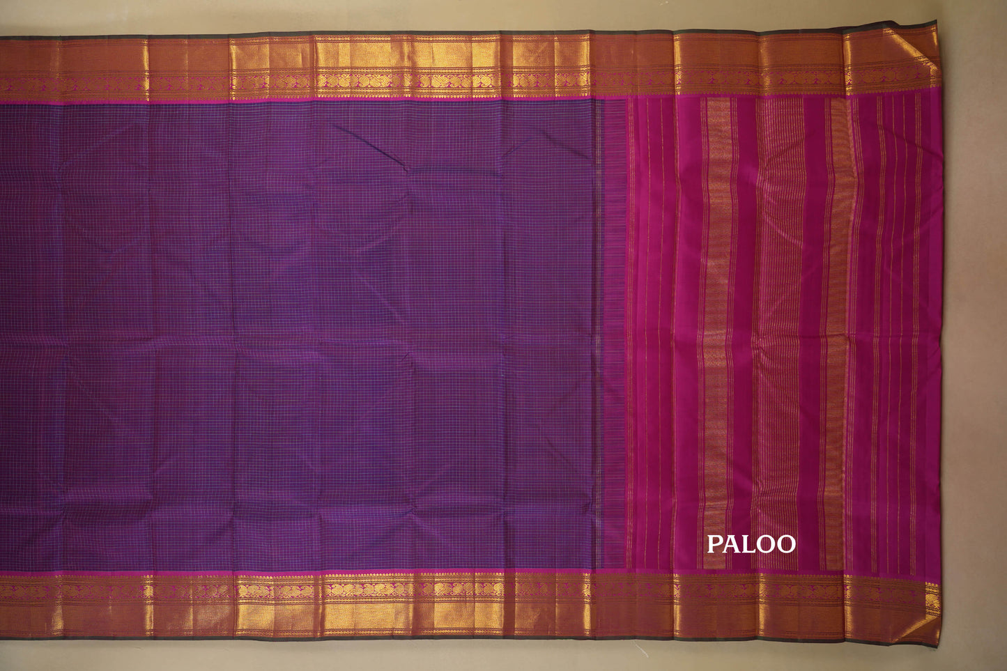 vintage kanjivaram silk saree paloo