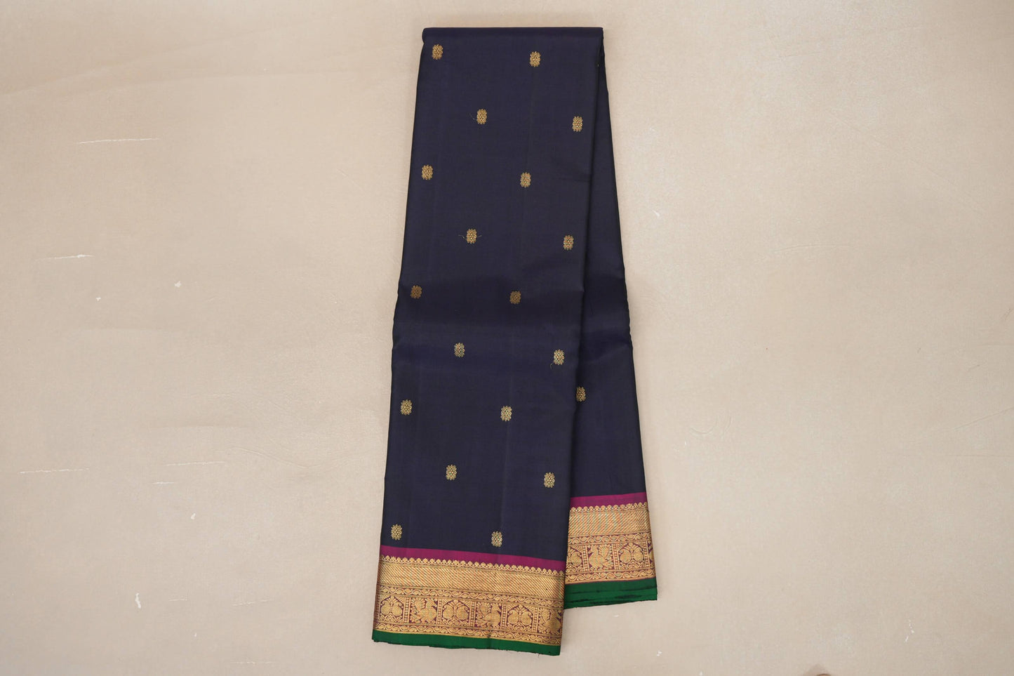 Rust Orange Vintage Kanjivaram Silk Saree online