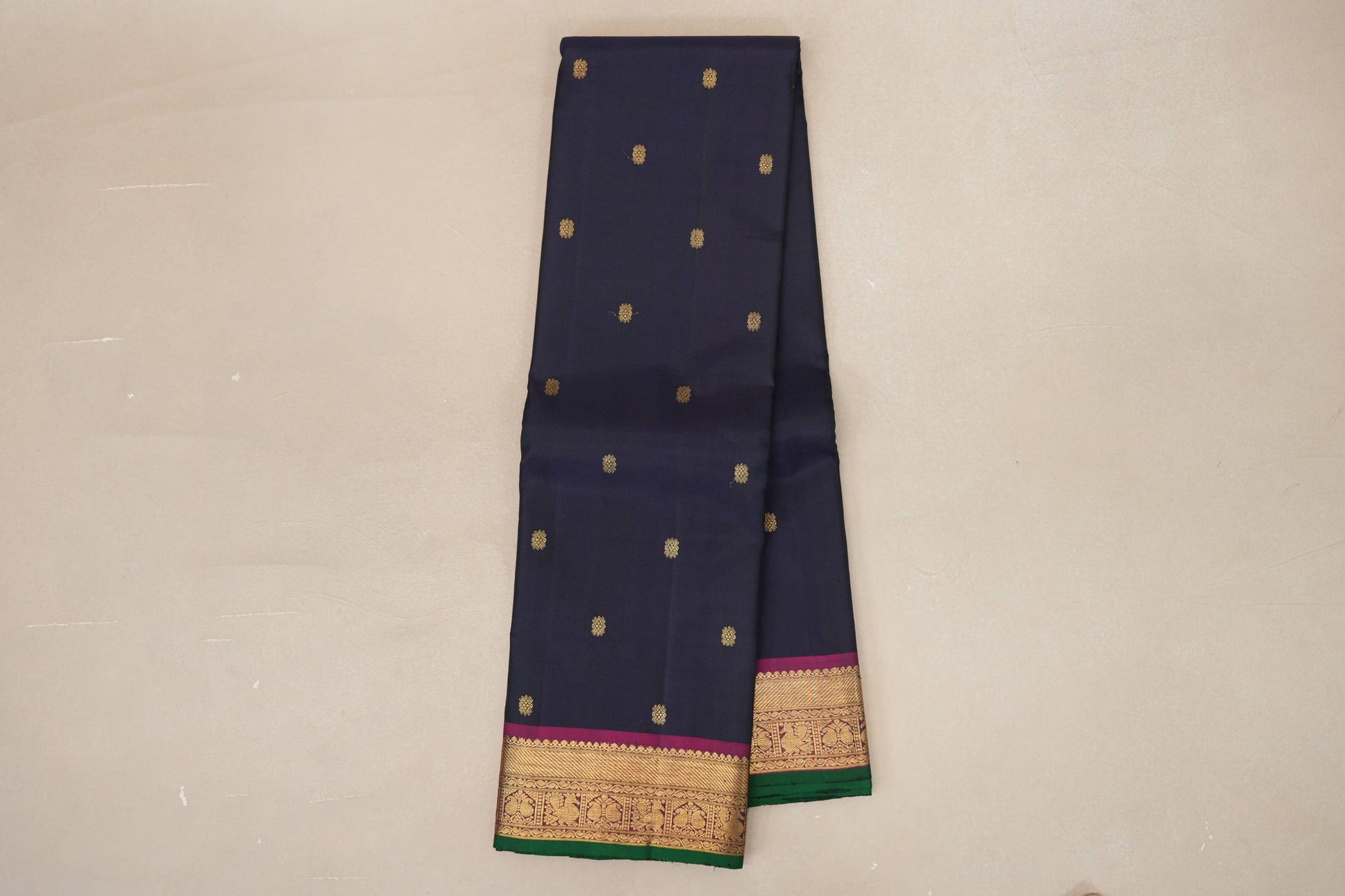 Rust Orange Vintage Kanjivaram Silk Saree online