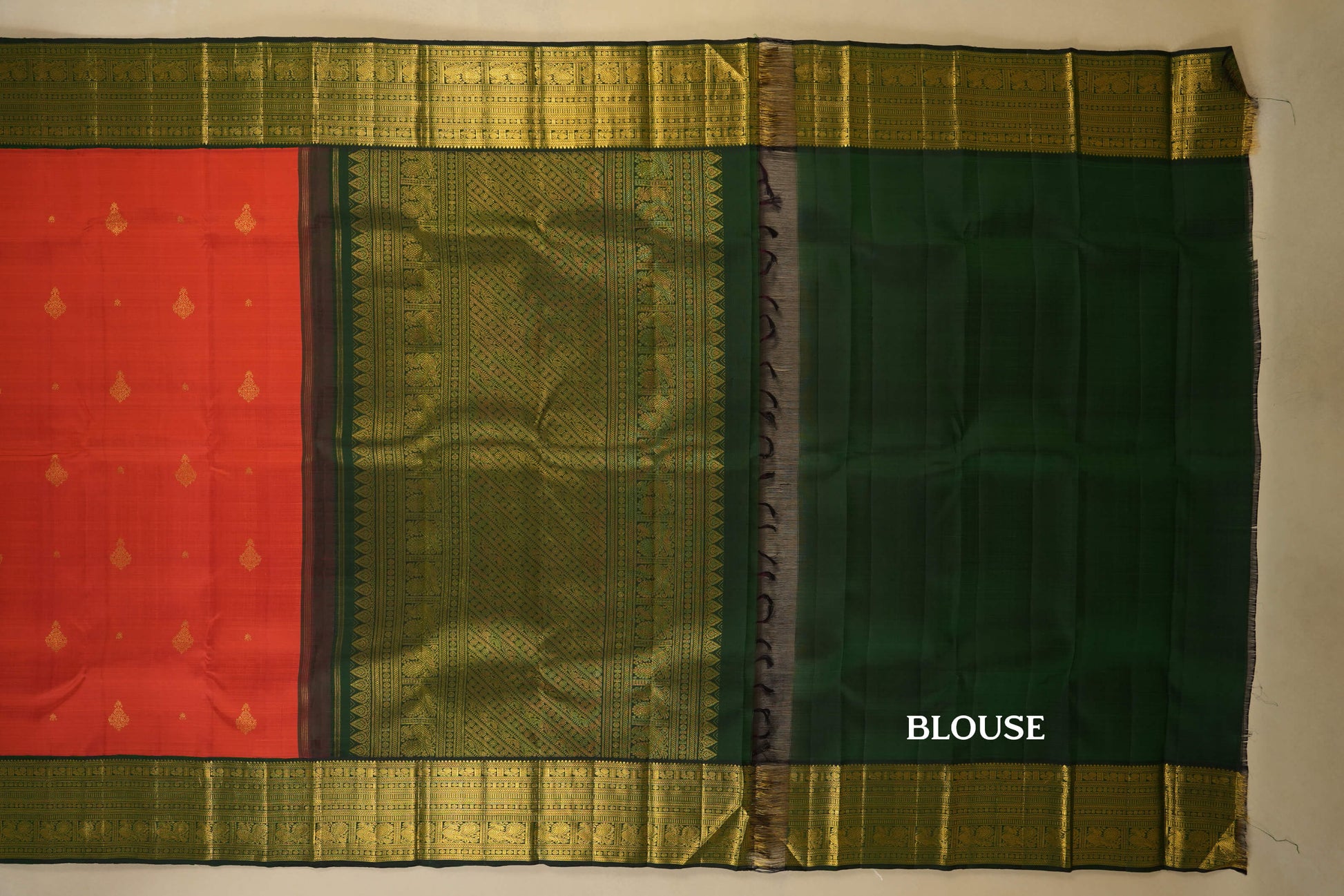 vintage kanjivaram silk saree blouse