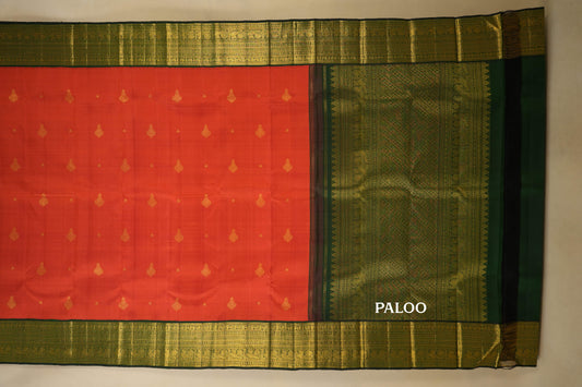 vintage kanjivaram silk saree paloo