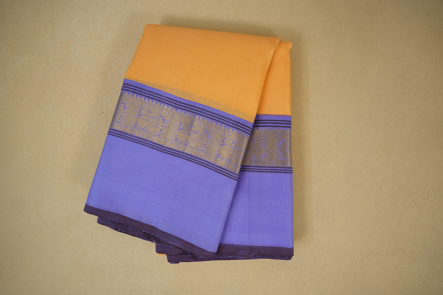 Sandal vintage kanjivaram silk saree