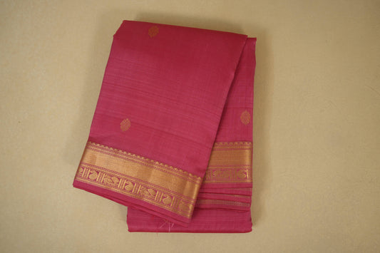 Onion pink light weight kanchipuram silk saree