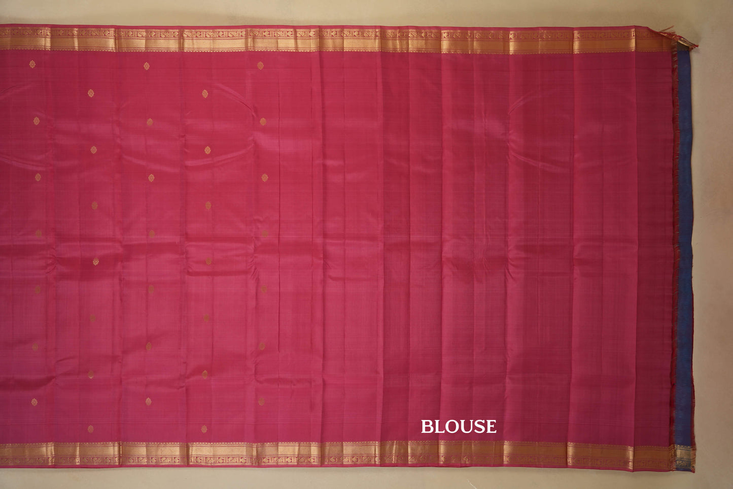 light weight kanchipuram silk saree blouse