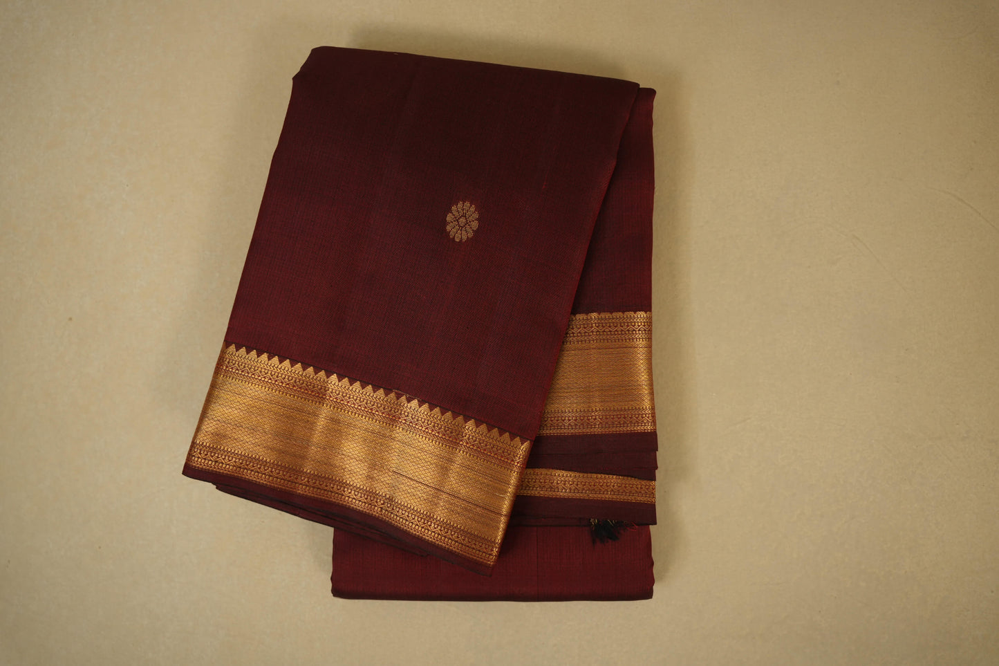 Maroon light weight kanchipuram silk saree