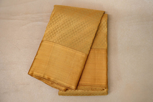 Golden Yellow Kanjivaram Silk Saree by Tharakaram PSTK040157