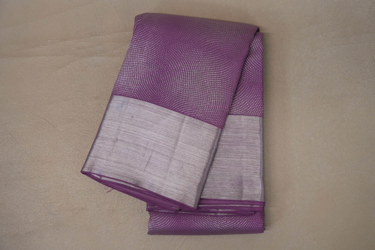 Lavender Kanjivaram Silk Saree