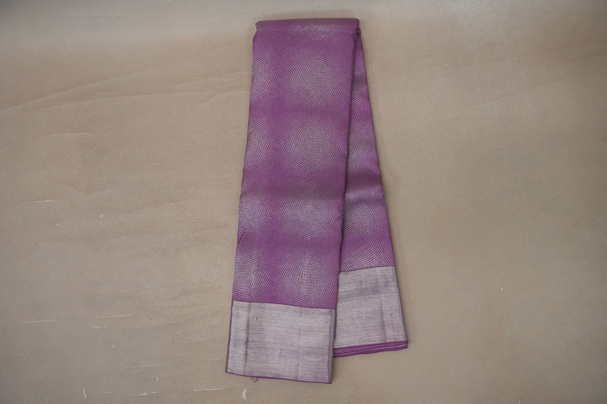 Online Lavender Kanjivaram Silk Saree