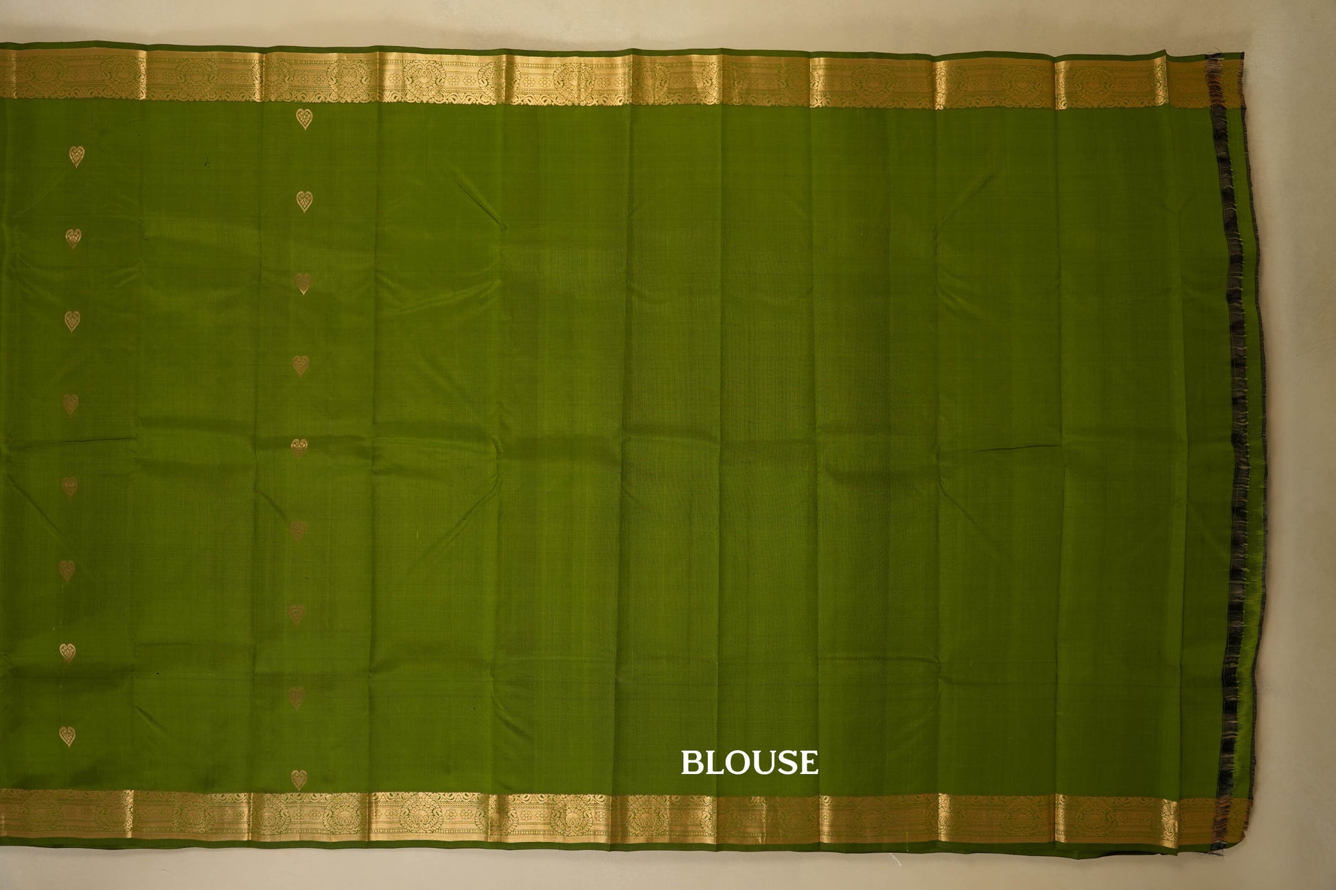 light weight kanchipuram silk saree blouse