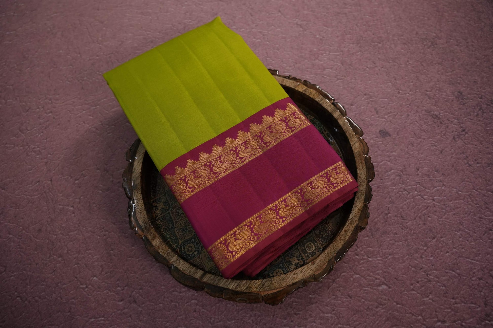 Plain kanchipuram silk saree