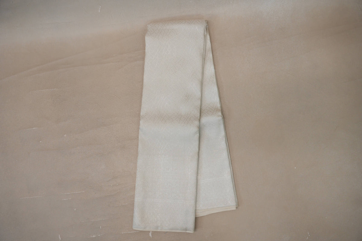 Online Off White Kanjivaram Silk Saree