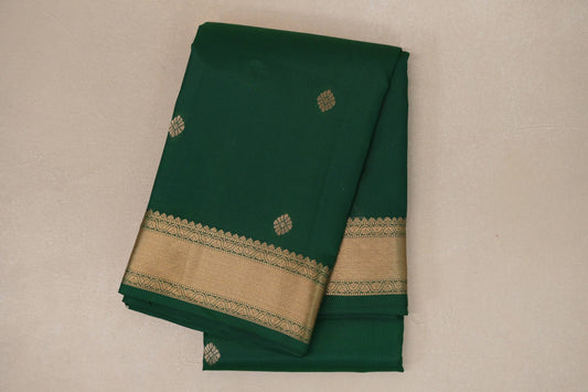 Emerald Green Light Weight Kanjivaram Silk Saree by Shreenivas Silks PSSR018949