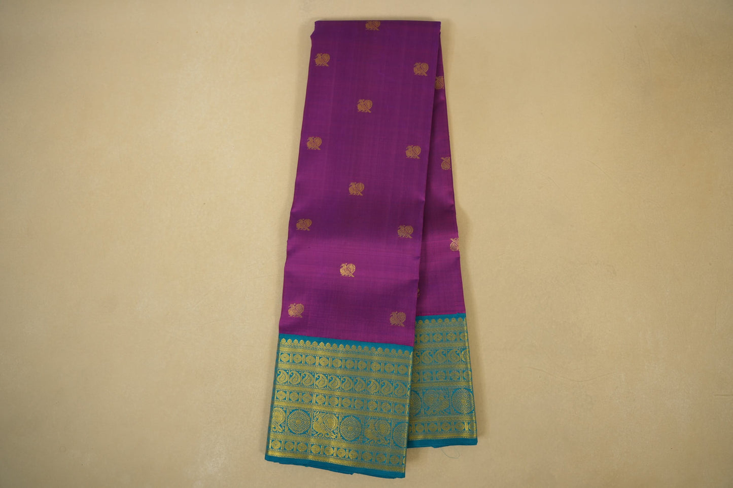  Kanjivaram Silk Saree Magenta