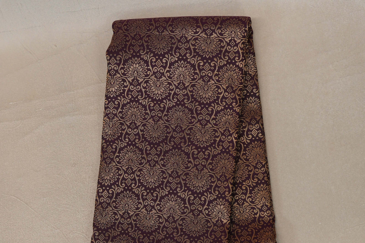 Deep Plum Kanjivaram Silk Saree body
