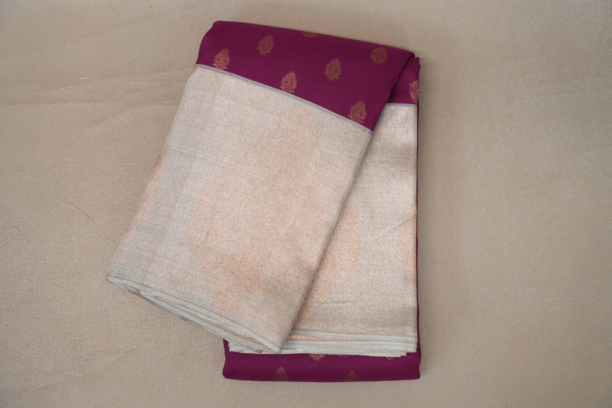 Magenta Kanjivaram Silk Saree