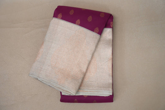 Magenta Kanjivaram Silk Saree