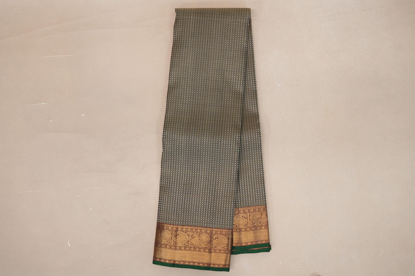 Sage Green Heirloom Kanjivaram Silk Saree  online