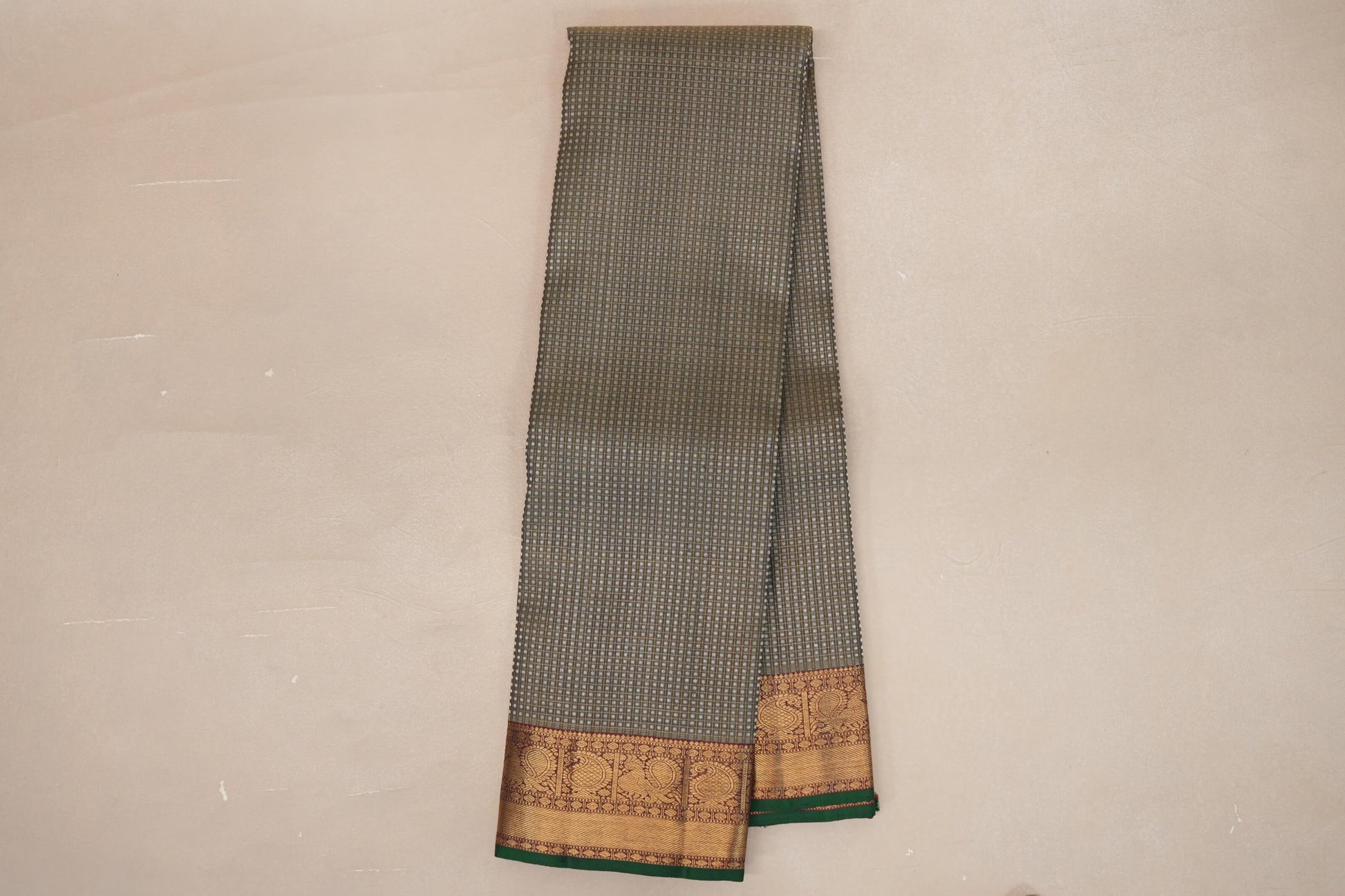 Sage Green Heirloom Kanjivaram Silk Saree  online
