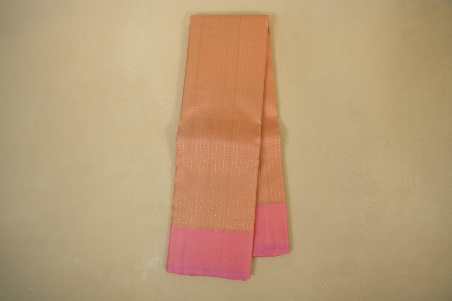 Peach Pink Kanjivaram Silk Saree 