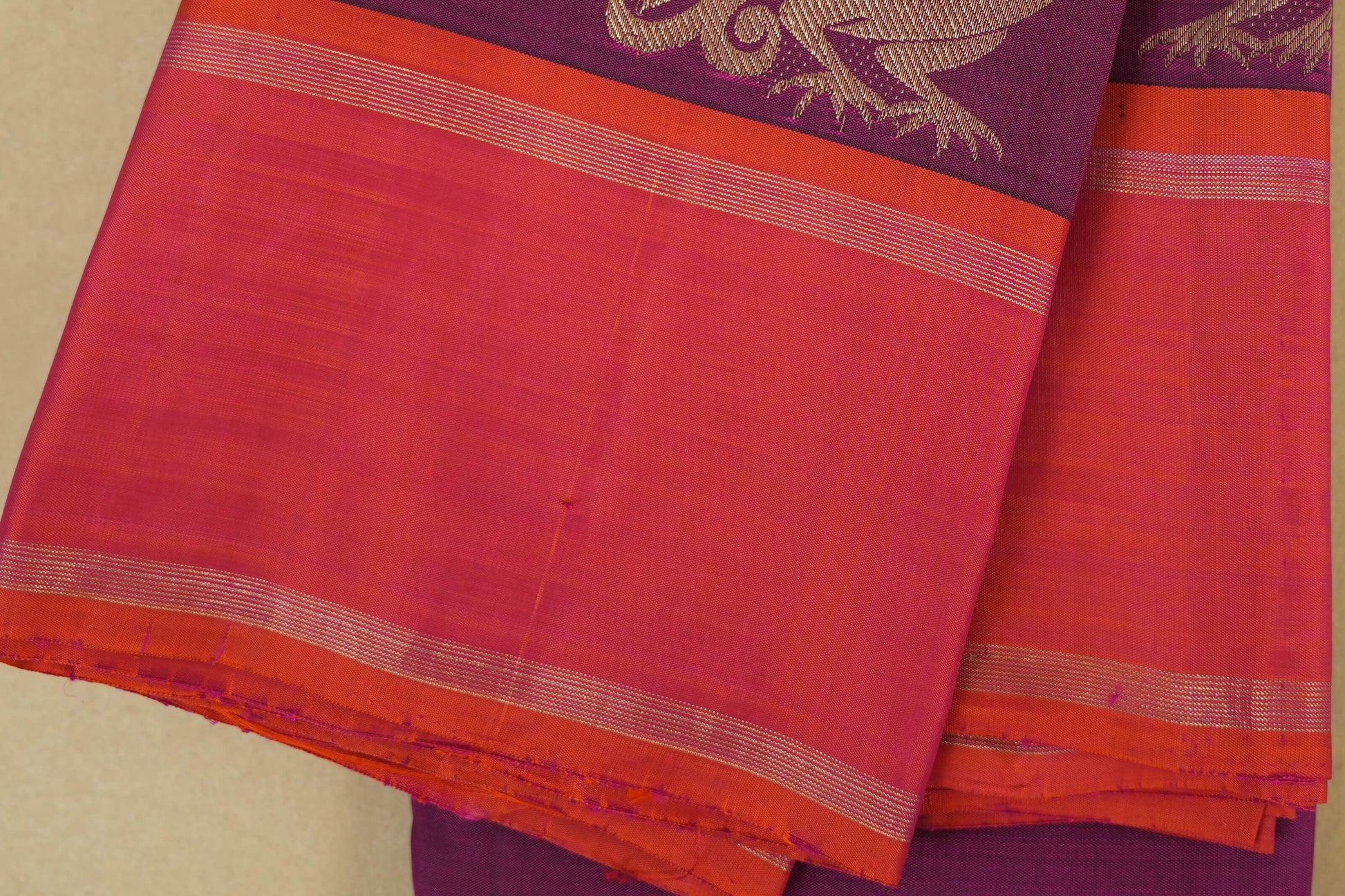magenta kanjivaram silk saree border