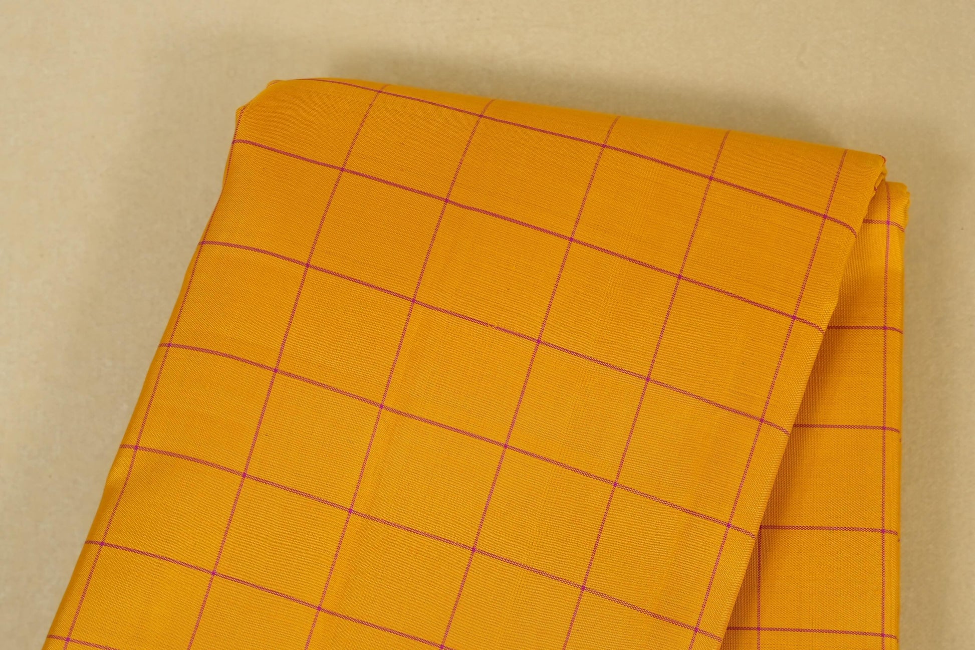 Mustard Kanchipuram Silk Saree  body