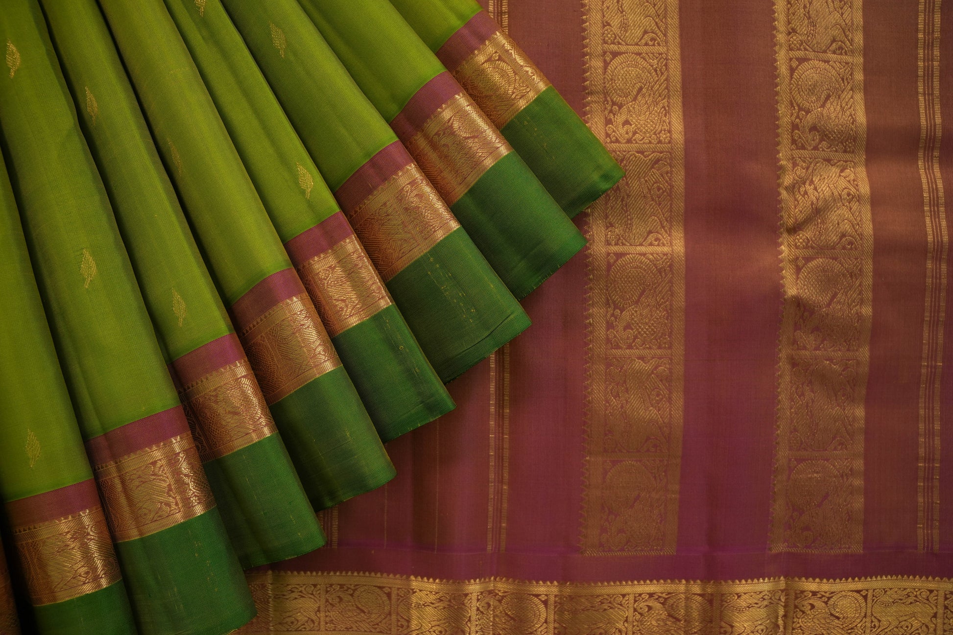 Light weight kanchipuram silk saree