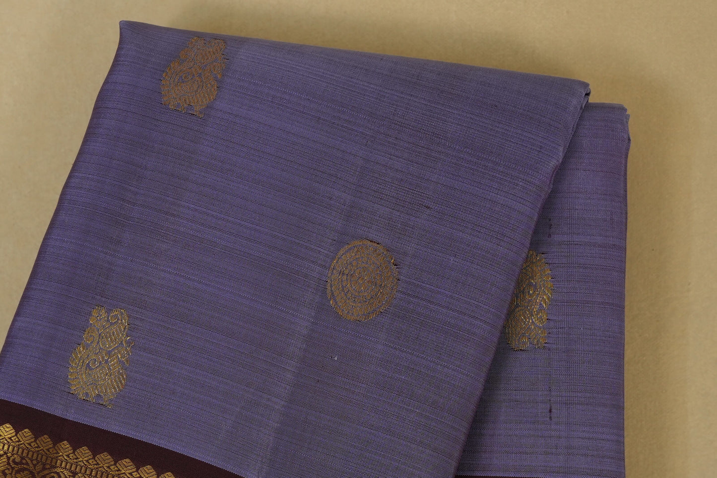 Lavender Kanjivaram Silk Saree body