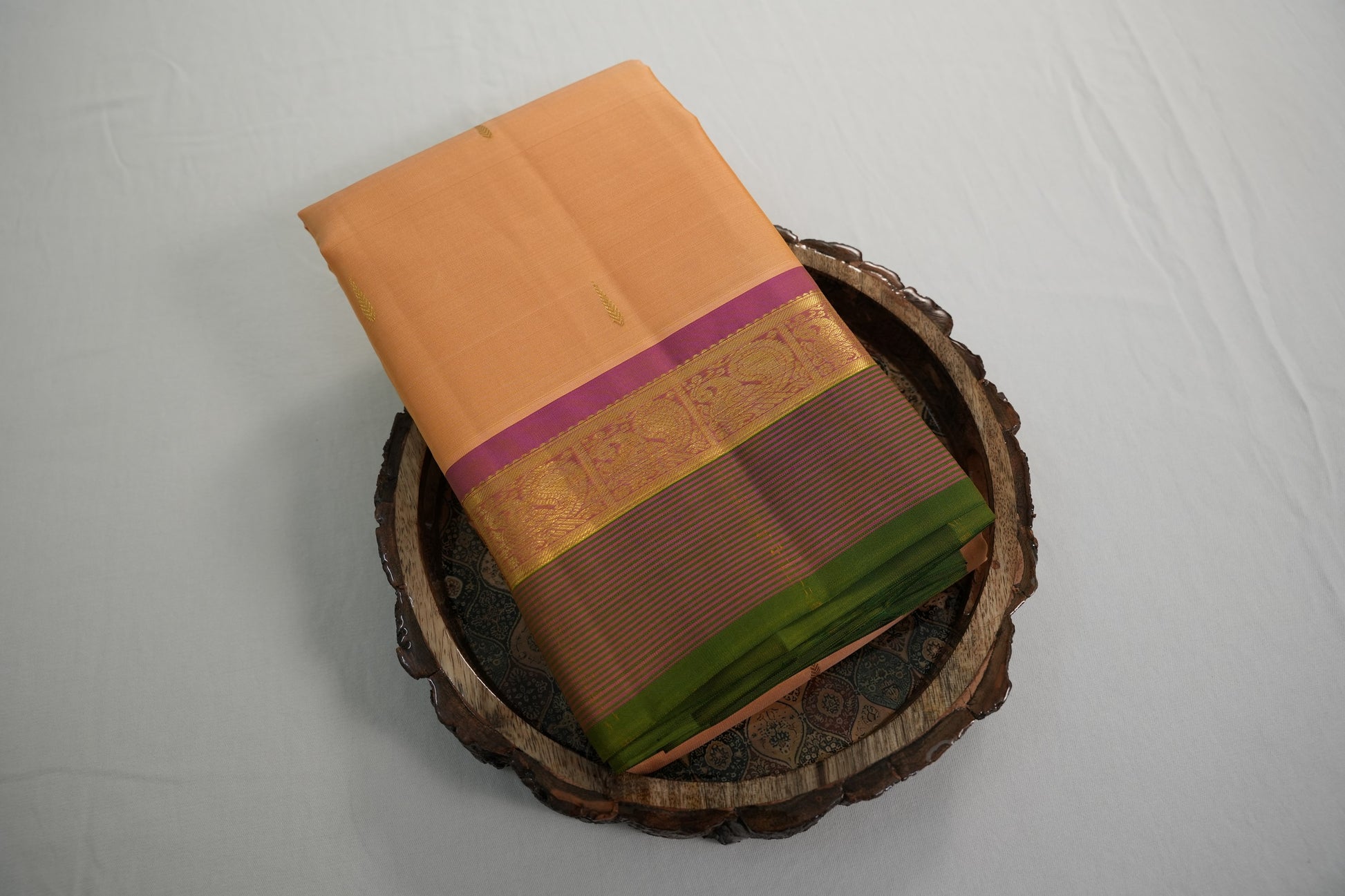 Plain kanchipuram silk saree 