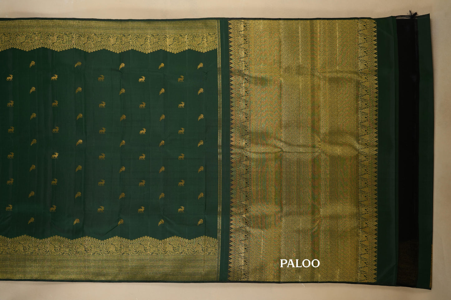 vintage kanjivaram silk saree paloo