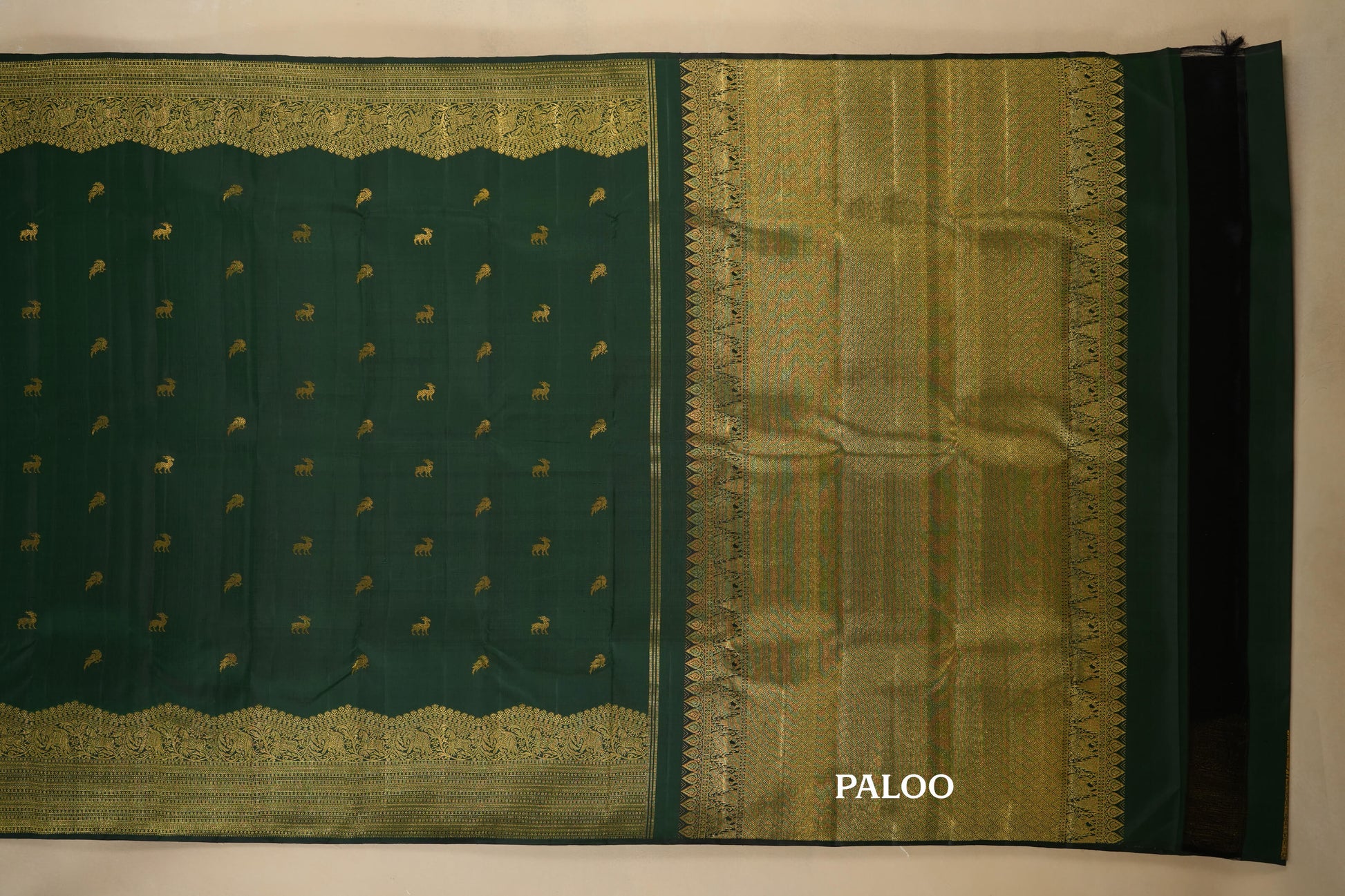 vintage kanjivaram silk saree paloo
