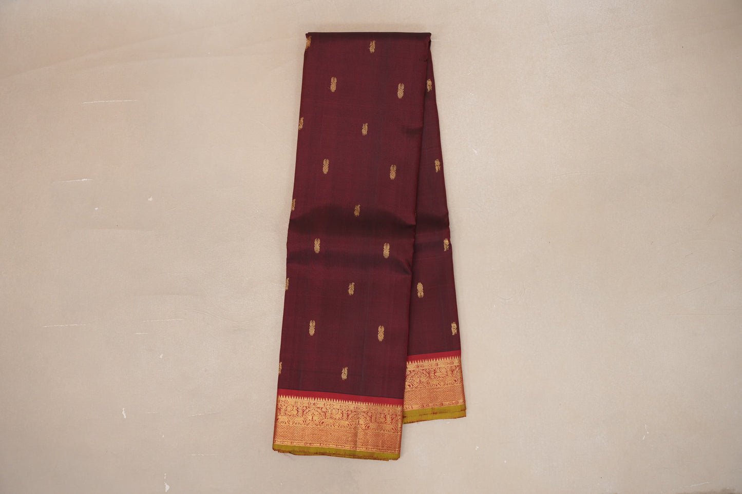 Reddish Maroon Vintage Kanjivaram Silk Saree online