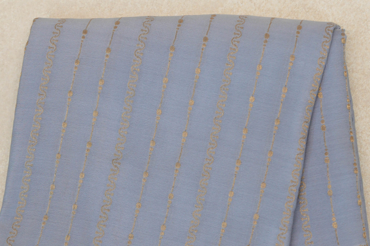 Grey Blue Mysore Silk Saree by Shreenivas Silks PSSR0110121