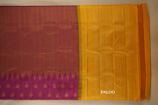 vintage kanjivaram silk saree paloo