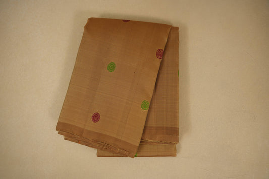 Khaki vintage kanjivaram silk saree