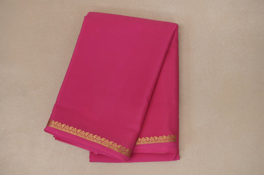 Bright Pink Mysore Silk Saree PSSR018981